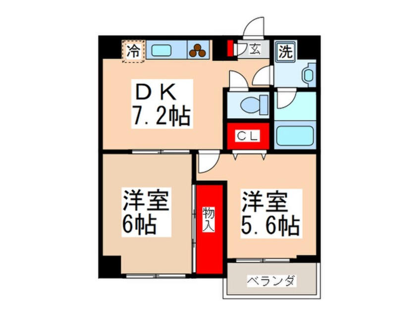 間取図 グランシャリオ国立