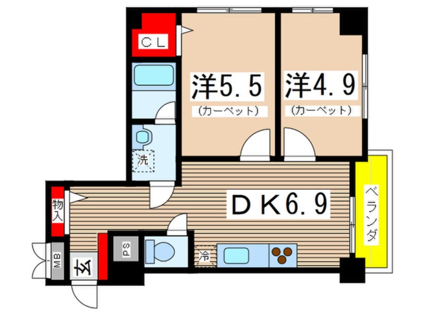 間取図 グランシャリオ国立