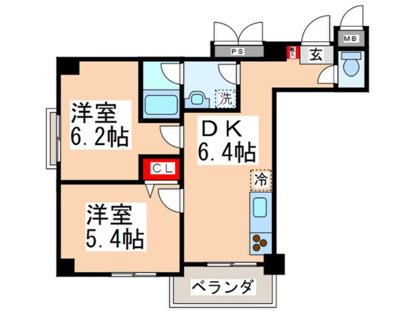 間取図 グランシャリオ国立