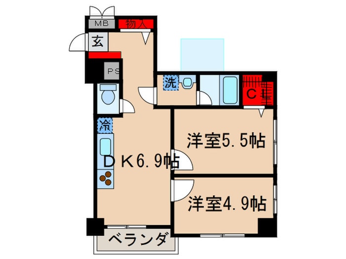 間取り図 グランシャリオ国立