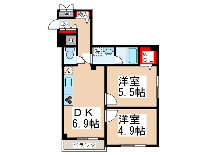 間取り図 グランシャリオ国立