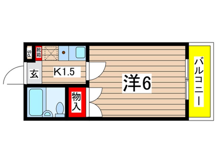 間取図 スカイコート多摩川第2（105）