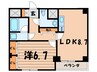 ユニフォ－ト目黒中町 1LDKの間取り