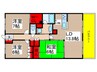 ｻﾝｸﾞﾗﾝﾃﾞｱﾙﾌｨｰﾇB棟(408) 3LDKの間取り