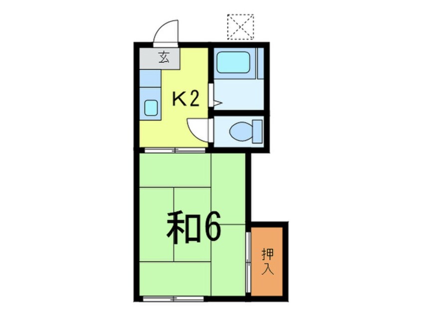 間取図 コーポ白百合