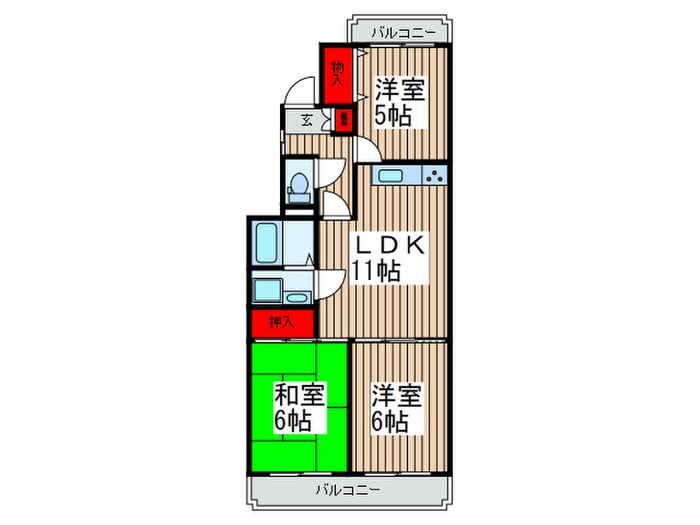 間取り図 グリーンハイツたかはな