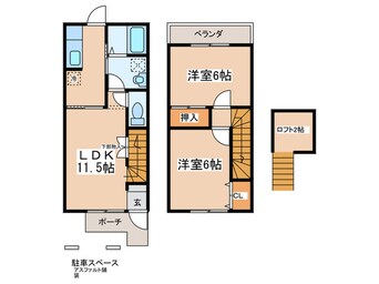 間取図 ｶｰｻ･ｲﾉｳｴ･ﾃﾙｯﾂｵ