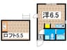 プリマシ－サイド 1Rの間取り