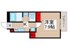 リビオンＹ松戸 1Kの間取り