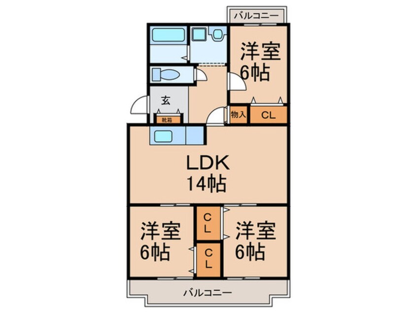 間取図 大熊レジデンス