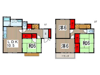 間取図 西島様邸貸家