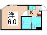 エクセル２ 1Kの間取り