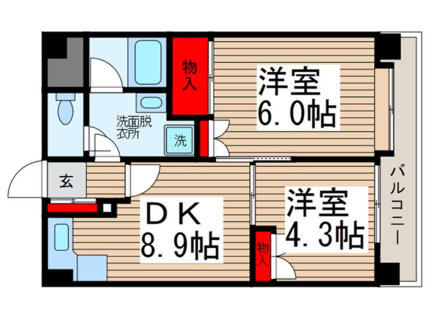 間取図 西川口朝日マンション