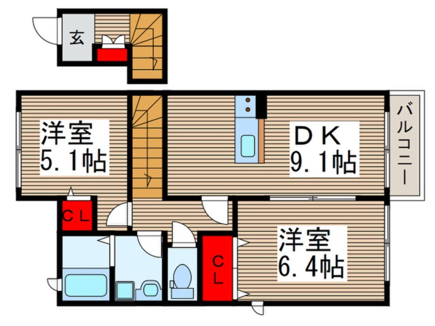 間取図 モン　トレゾール