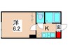 Glanz亀有 1Kの間取り