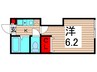 Glanz亀有 1Kの間取り