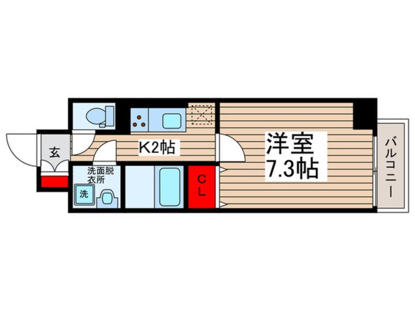 間取図 ＴＨＥ　ＰＡＬＭＳ柏