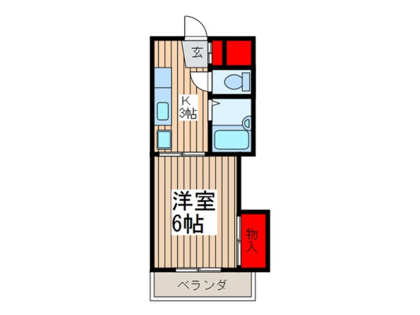 間取図 メゾンド―ル  ２
