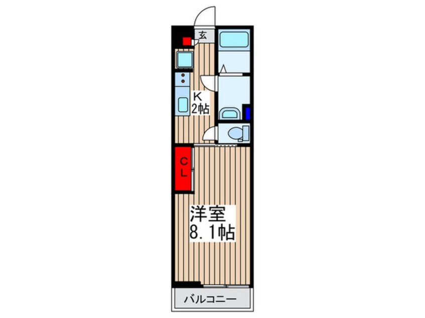 間取図 リブリ・朝霞Ｂ