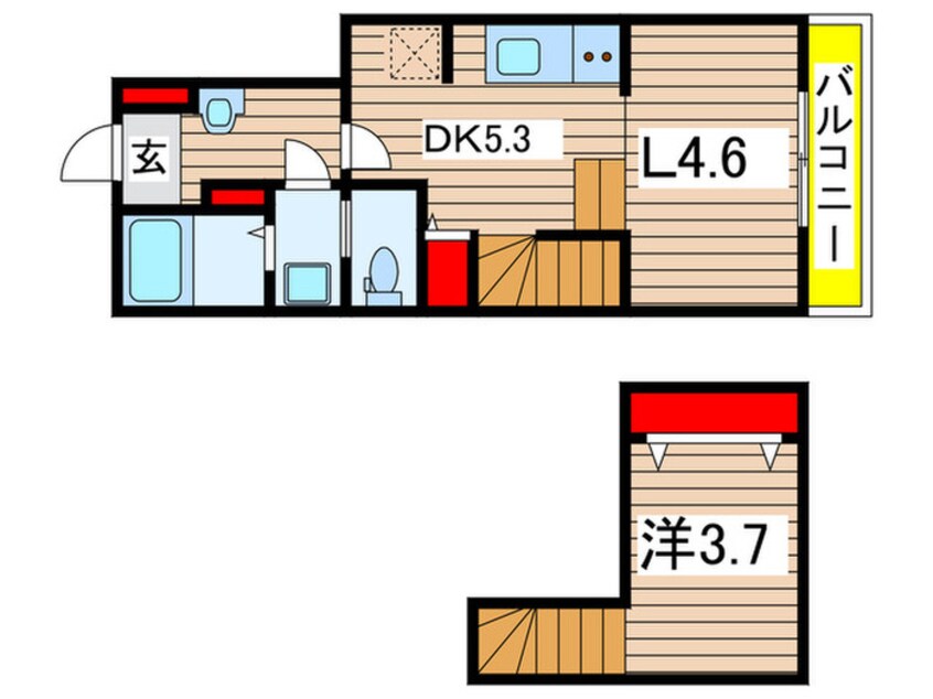 間取図 ルミエール・エタンセルsix