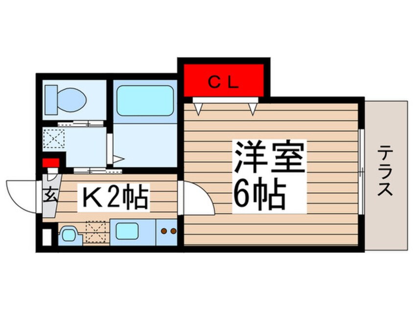 間取図 クローバーコート大久保