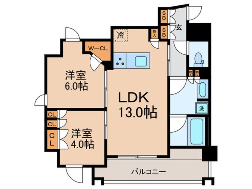 間取図 ザ・パークハビオ目黒レジデンス