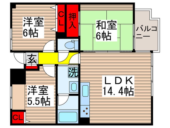 間取り図 ア－クフィ－ルズ市川