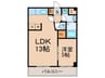 グランヴェールＨＩＲＯ 1LDKの間取り