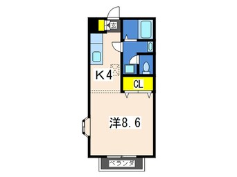 間取図 ベルグラン吉田　Ｂ