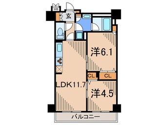 間取図 パ－クアクシス元浅草ステ－ジ