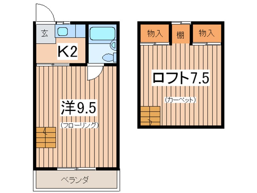 間取図 グリ－ンヒルズ