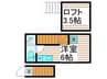 ｻｰｸﾙﾊｳｽ谷在家 1Rの間取り