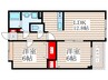 クレセール 2LDKの間取り