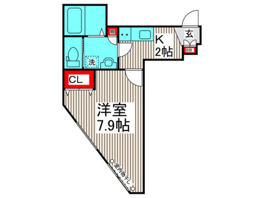 間取図 ＫＥＮＩＸ奥戸