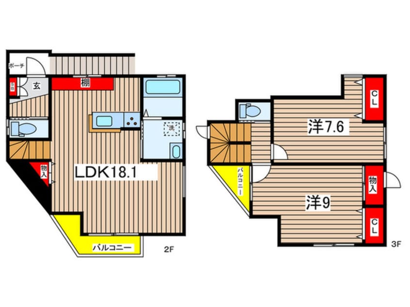 間取図 ＫＥＮＩＸ奥戸