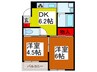 オリ－ブ 2DKの間取り
