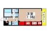 リブリ・プランドールＭＡ 1Kの間取り
