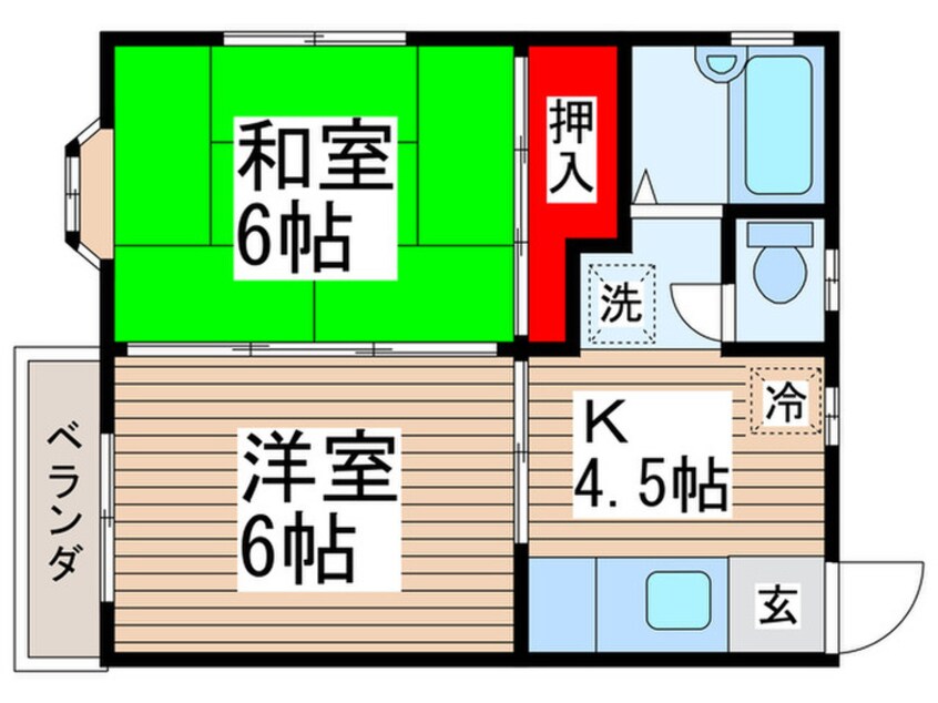 間取図 ＭＫハイツⅠ