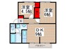 サンライズパレス 2DKの間取り