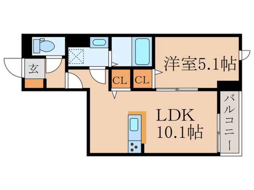 間取図 セレスティア若宮