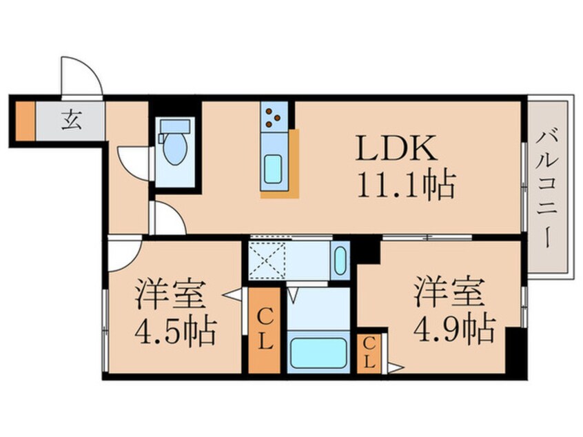 間取図 セレスティア若宮