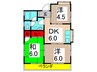中澤ﾊｳｽ 3DKの間取り
