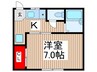 メゾン西船 1Kの間取り