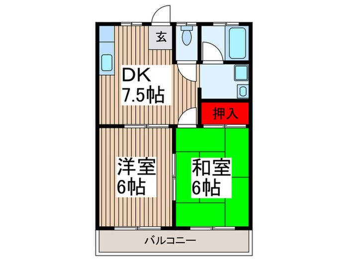 間取り図 ハニ－ハイツ