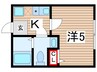 Colorz　hiyoshi 1Kの間取り