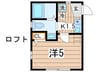 Colorz　hiyoshi 1Kの間取り