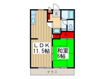 間取図 ハイツグリーンＢ