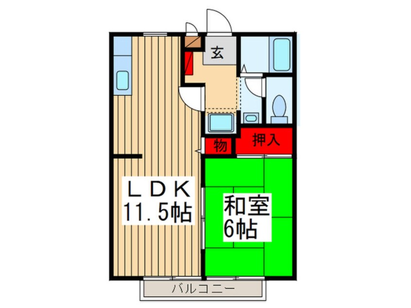 間取図 ハイツグリーンＢ