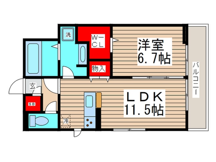 間取り図 プレステージ志がらきE