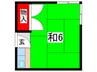 いづみ荘 1Rの間取り